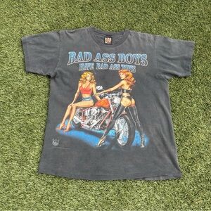 Bad Ass Boys Graphic Tee - Black